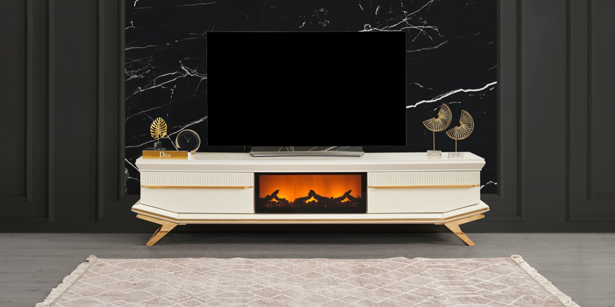Asos Gold Tv Ünitesi - İnegöl Mobilya